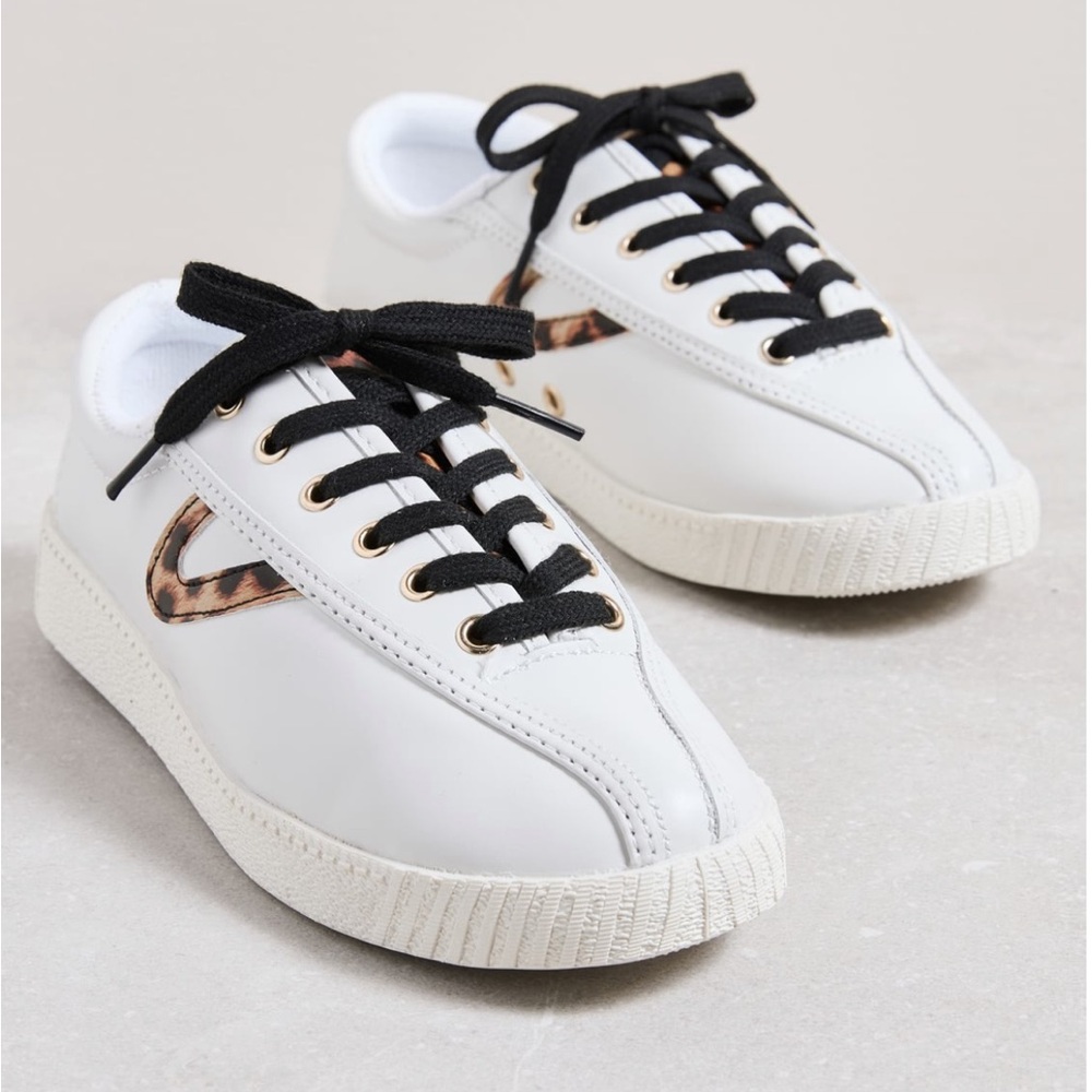 Tretorn Nylite Leather Leopard Sneaker